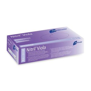 Meditrade Viola (Violet) Powder Free 100 Nitrile Gloves – Medium